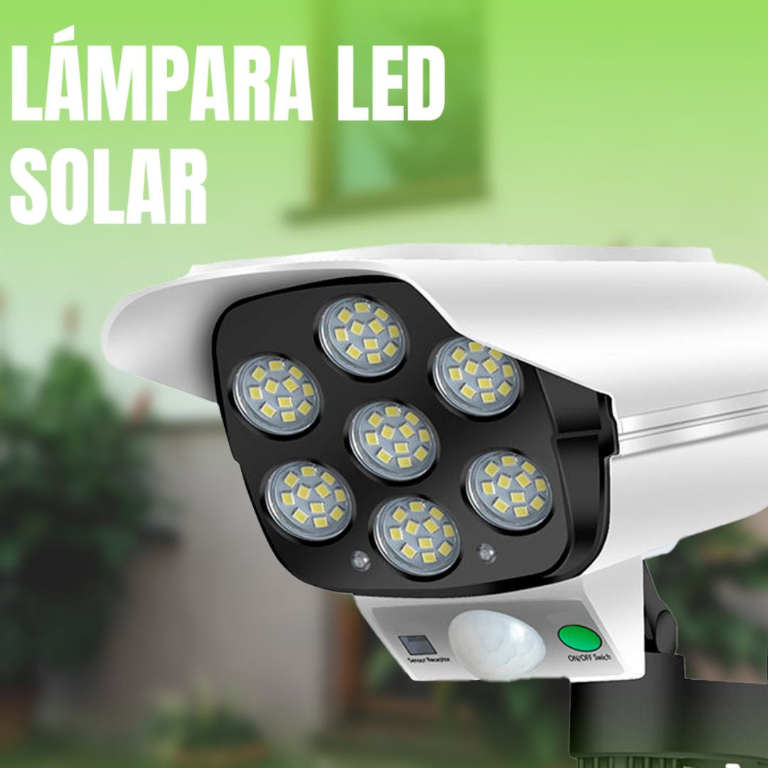 🔥NUEVA LÁMPARA SOLAR LED TIPO CÁMARA DE VIGILANCIA📹